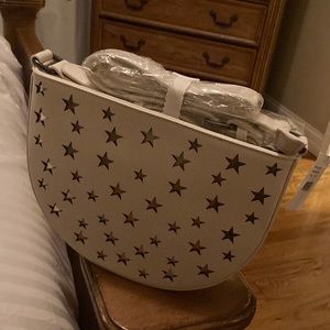 Street level Crossbody bag with cut out stars